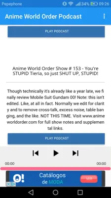 Anime World Order Podcast android App screenshot 1