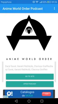 Anime World Order Podcast android App screenshot 2