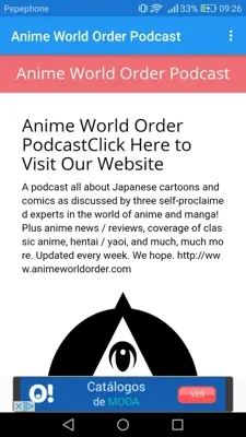 Anime World Order Podcast android App screenshot 3